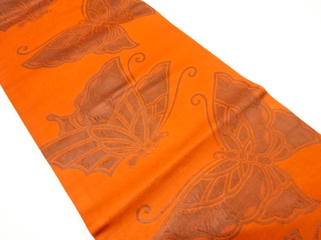 JAPANESE NAGOYA OBI / WOVEN BUTTERFLY